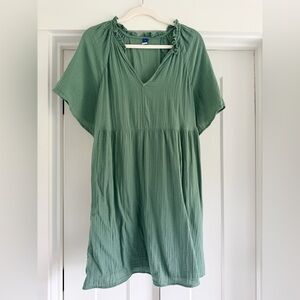 Old Navy cotton gauze mini dress in light green